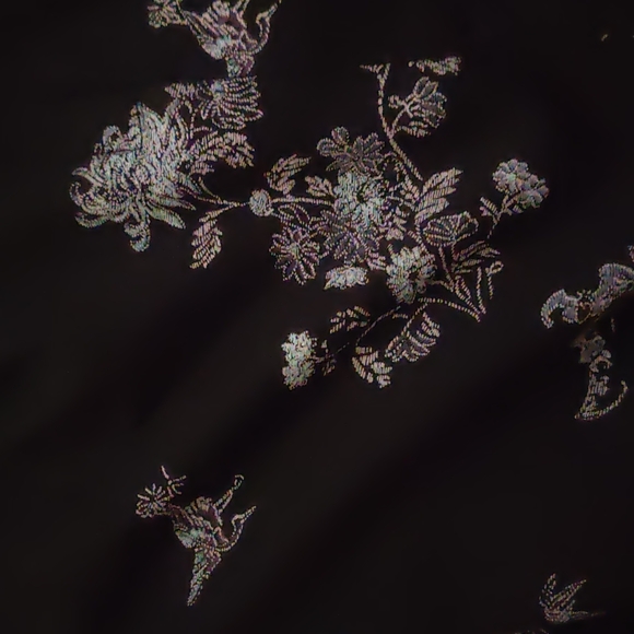 Subtle floral print black strapless dress, size 11 - Picture 6 of 6